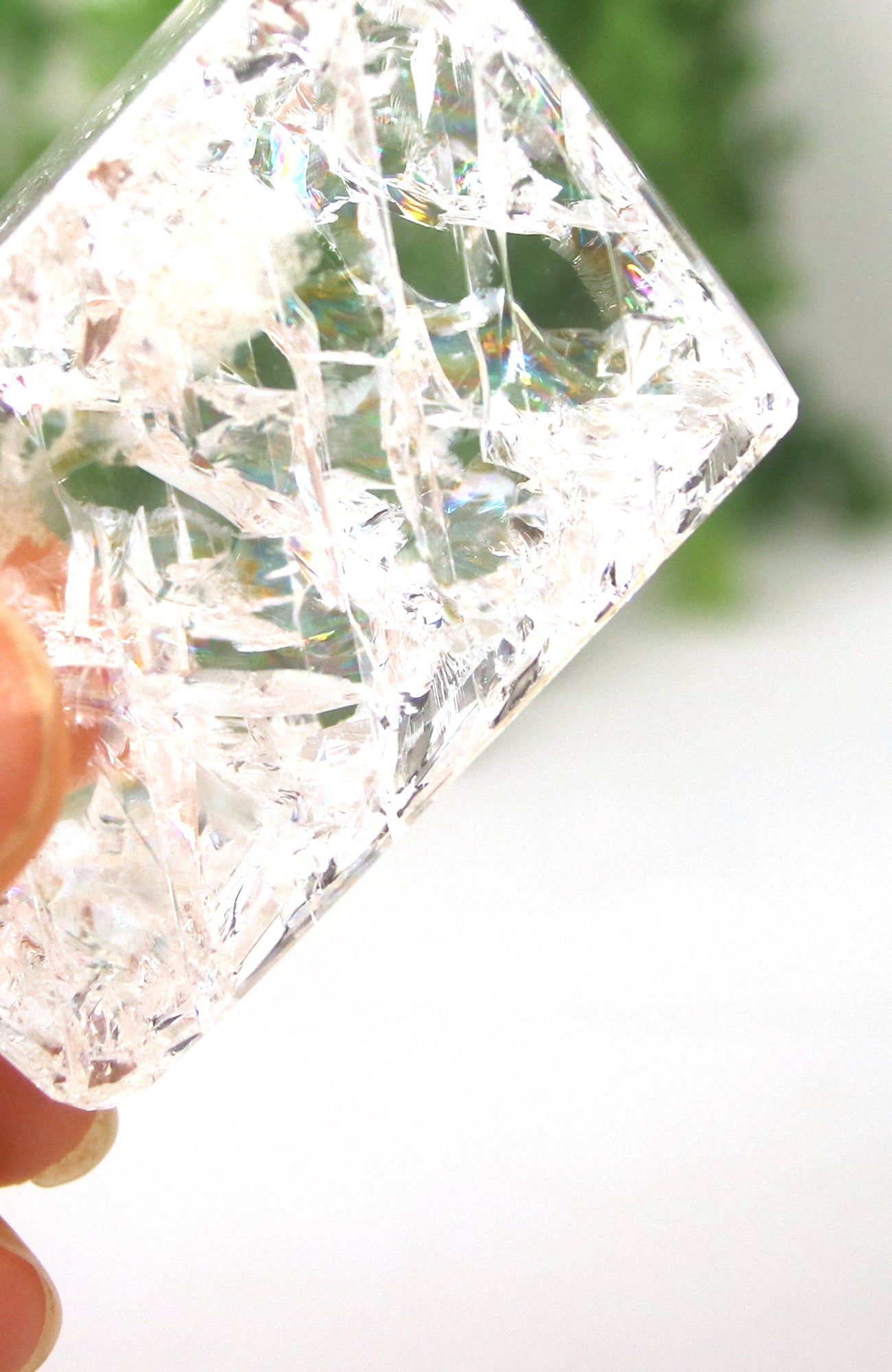 Clear Crackle Quartz Freeform